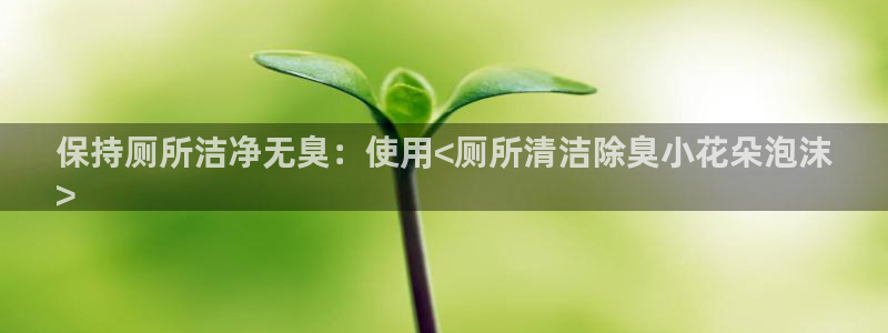 尊龙人生就是博官网登录手机：保持厕所洁净无臭：使用<厕所