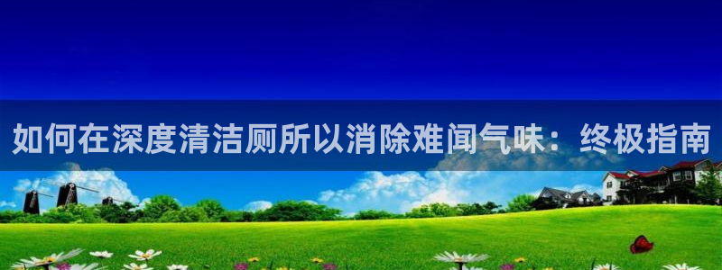 凯时国际app登录：如何在深度清洁厕所以消除难闻气味：终